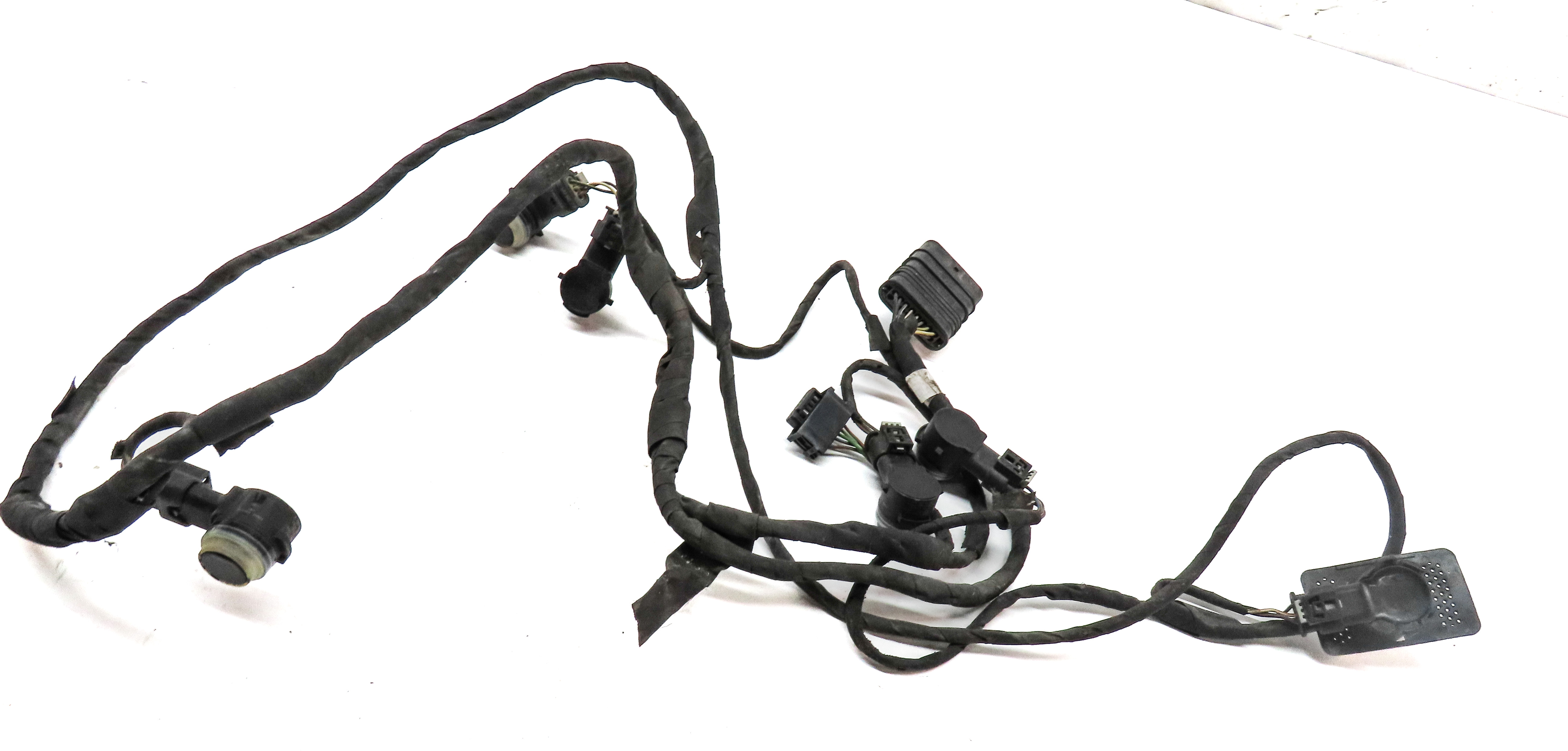 2014 MERCEDES E350 COUPE (C207) FRONT PDC PARK SENSOR SET w/ HARNESS (Black) — exact item pictured